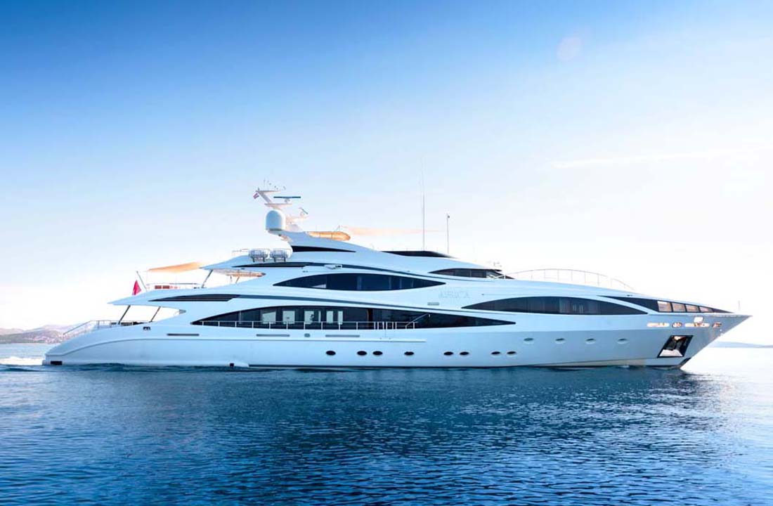 superyachts croatia africa yacht for charter cover photo with a mega yacht on it