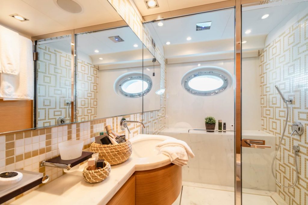 africa yacht charter vip cabin en suite bathroom