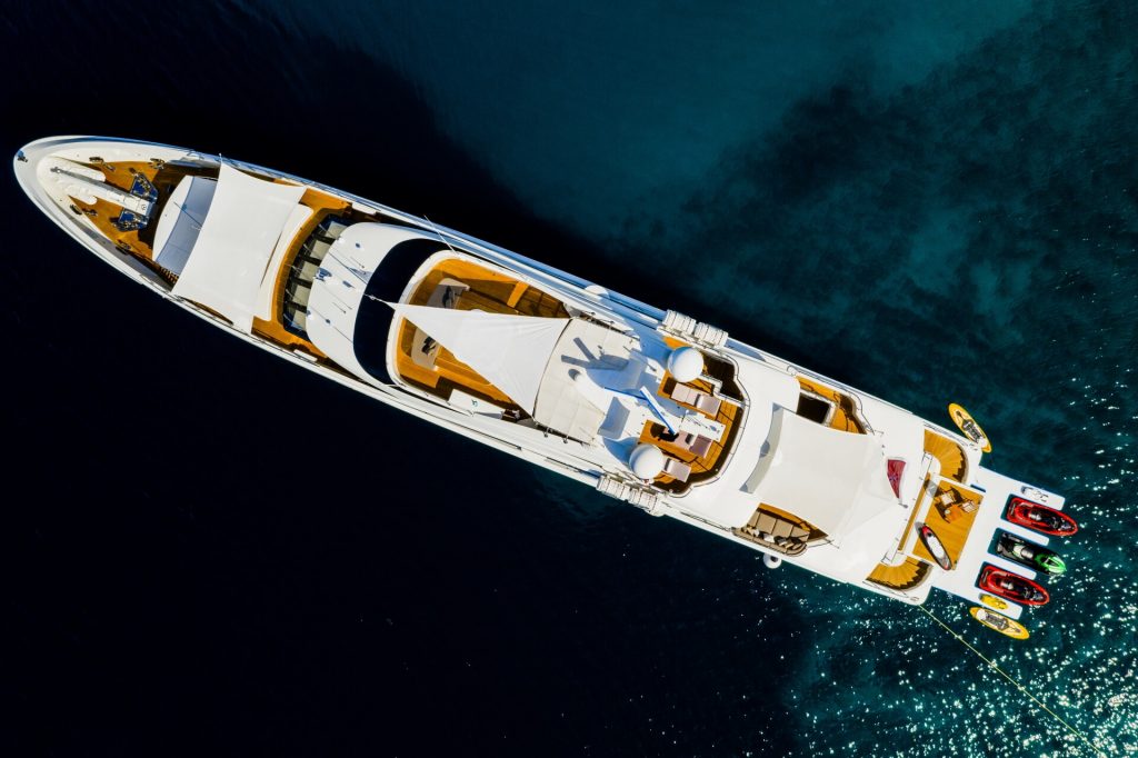 africa yacht charter view from above