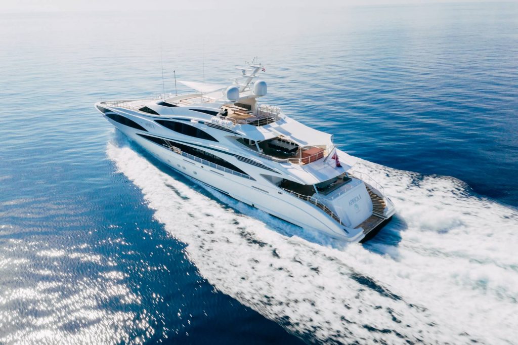 africa I yacht charter speeding in the adriatic sea