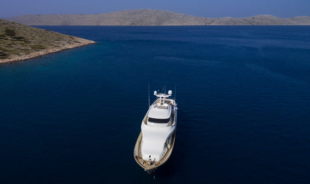 superyacht imagine cruising in the adriatic sea
