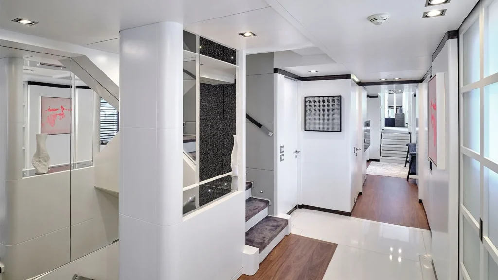 africa i yacht charter hallway area