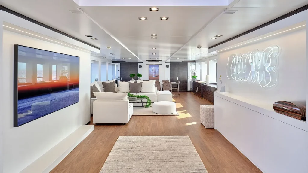 africa i yacht charter main salon view