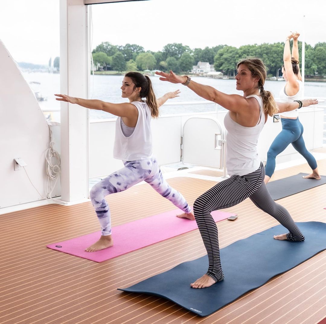 yacht yoga workout