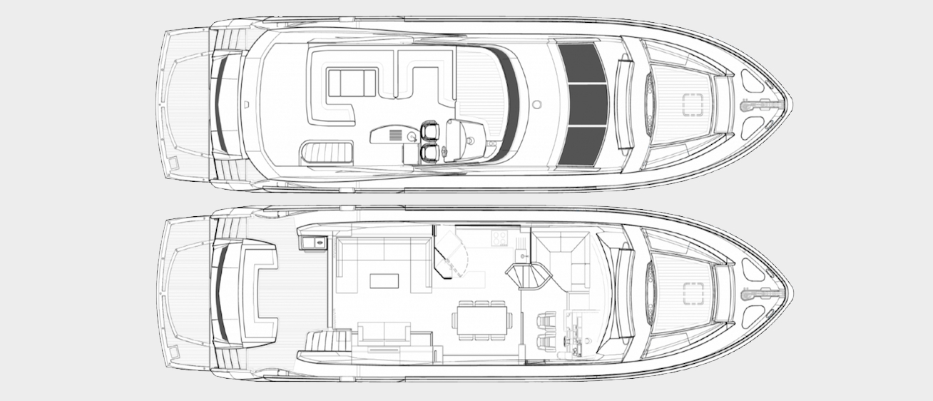 a cloudy bay yacht charter layout