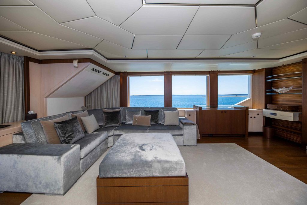 Alalya Yacht Charter bridge deck lounge