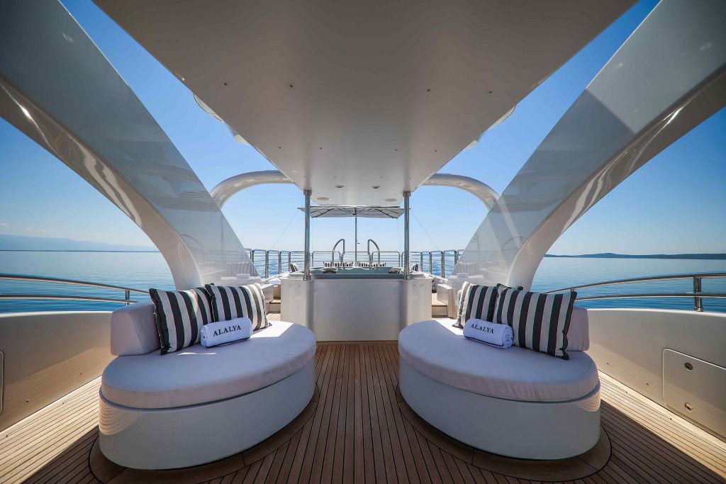 Alalya Yacht Charter sundeck lounge