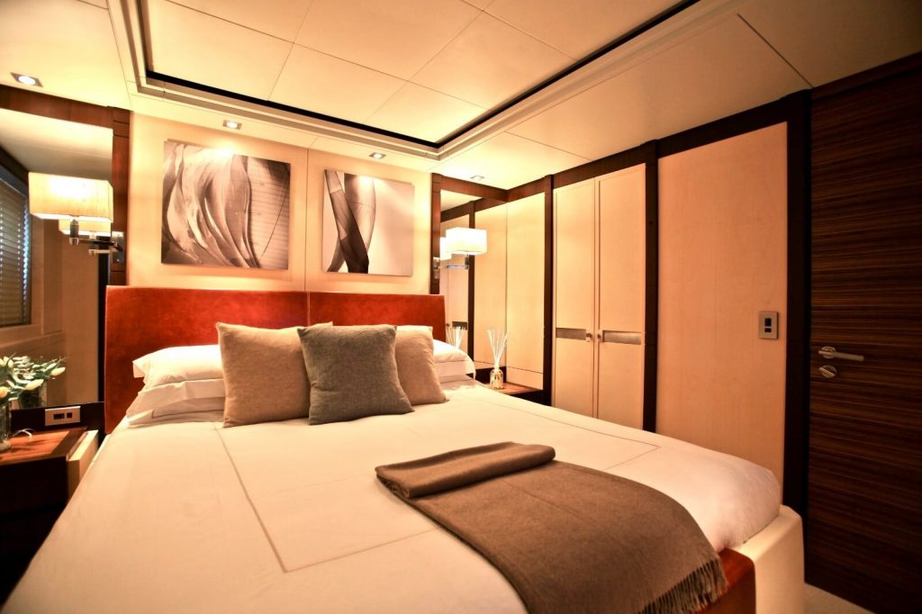 alalya yacht charter guest cabin view
