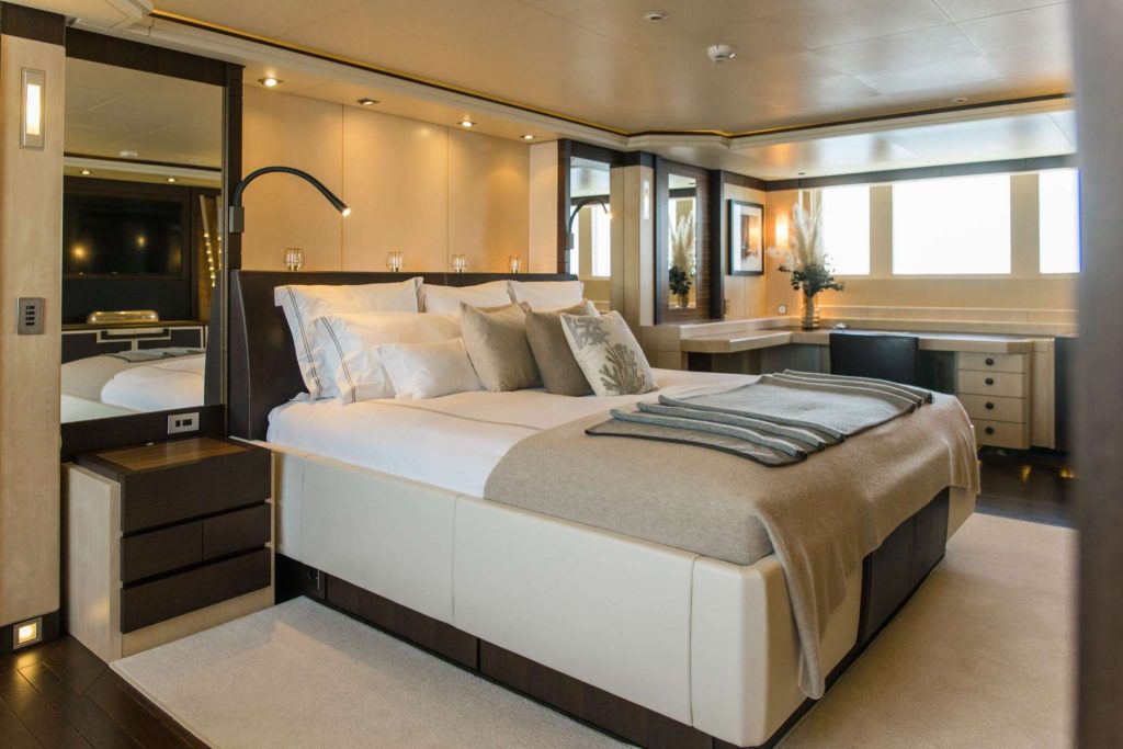 Alalya yacht charter master cabin area