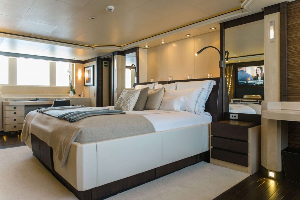 Alalya yacht charter master cabin view