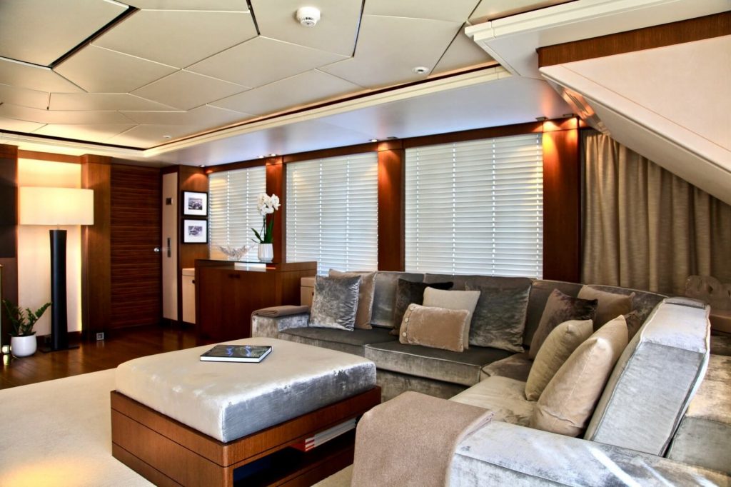 alalya yacht charter upper deck lounge