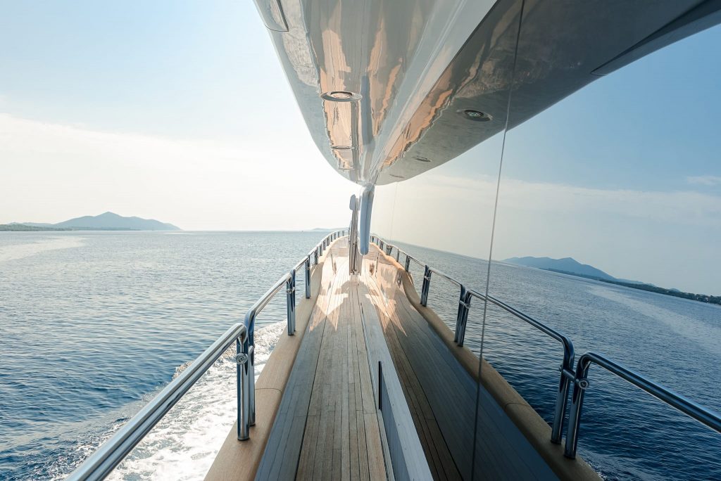 artemy yacht charter side deck