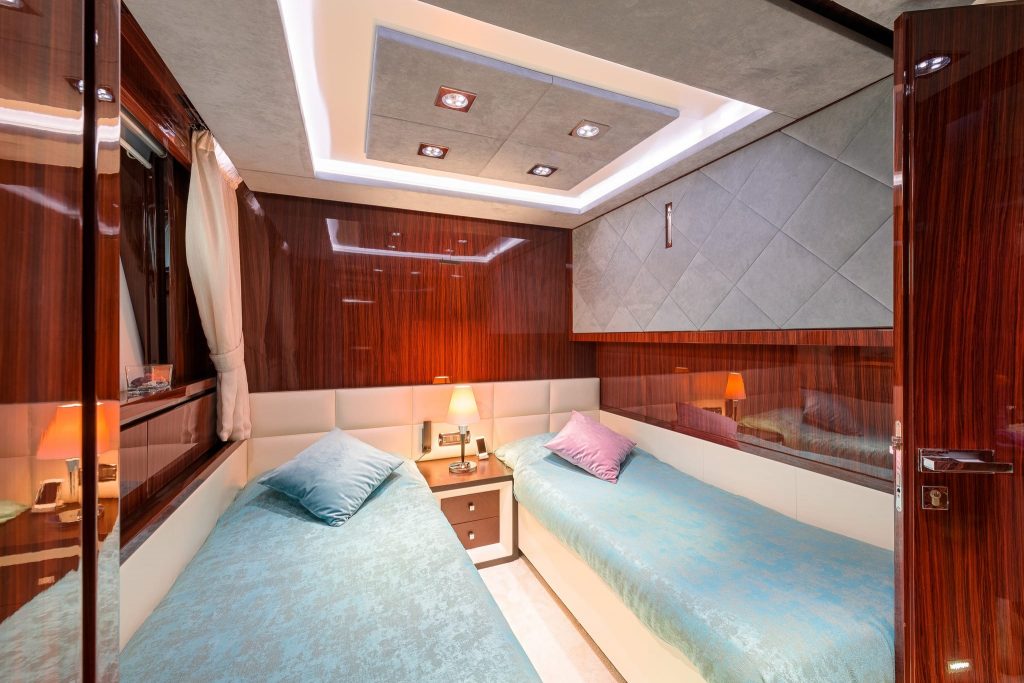 artemy yacht charter twin cabin view