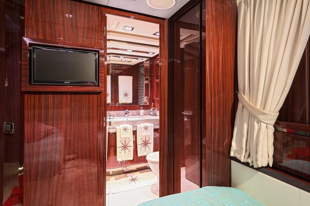 artemy yacht charter twin cabin tv