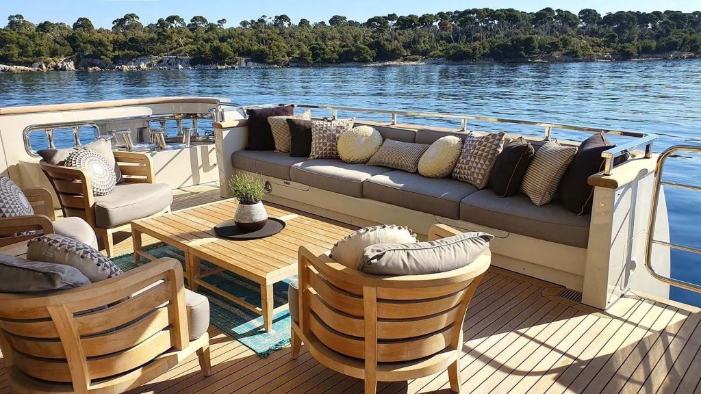 away yacht charter aft deck