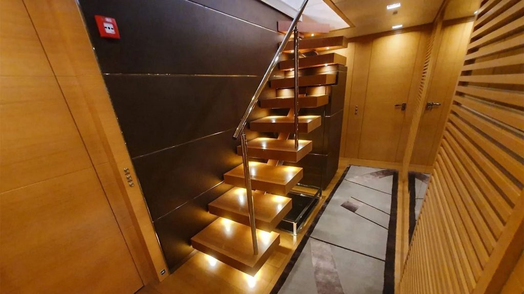 away yacht charter stairs