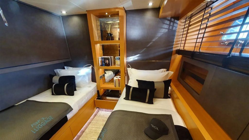 away yacht charter twin cabin