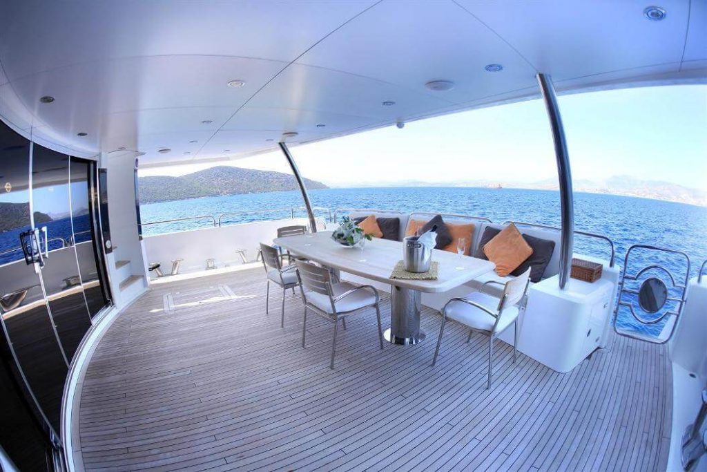 katariina i yacht charter aft deck view