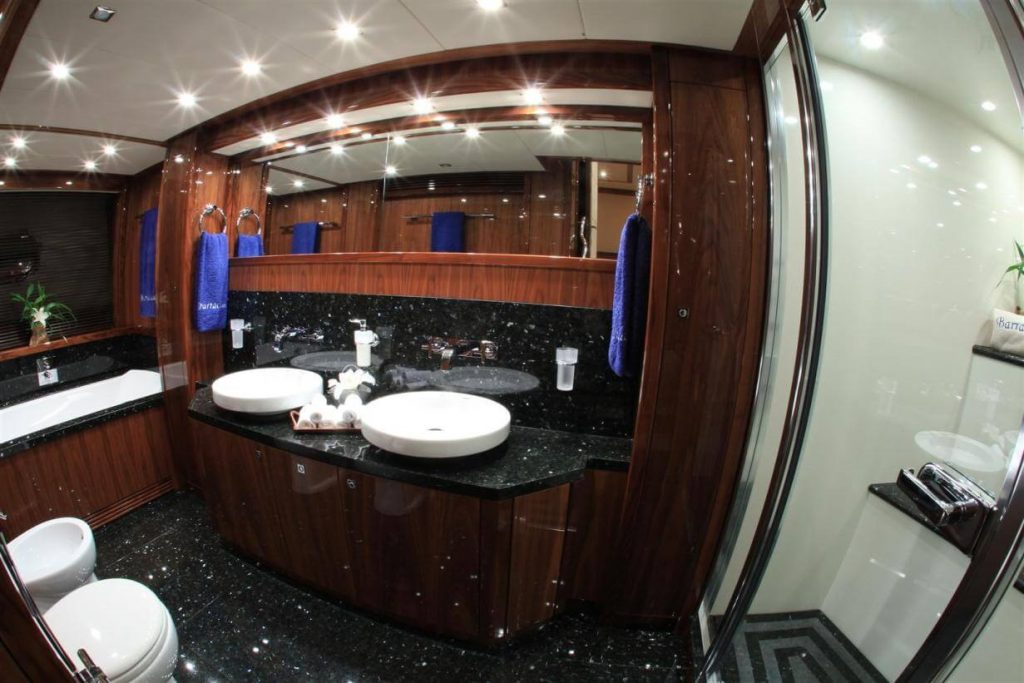 katariina i yacht charter master cabin bathroom