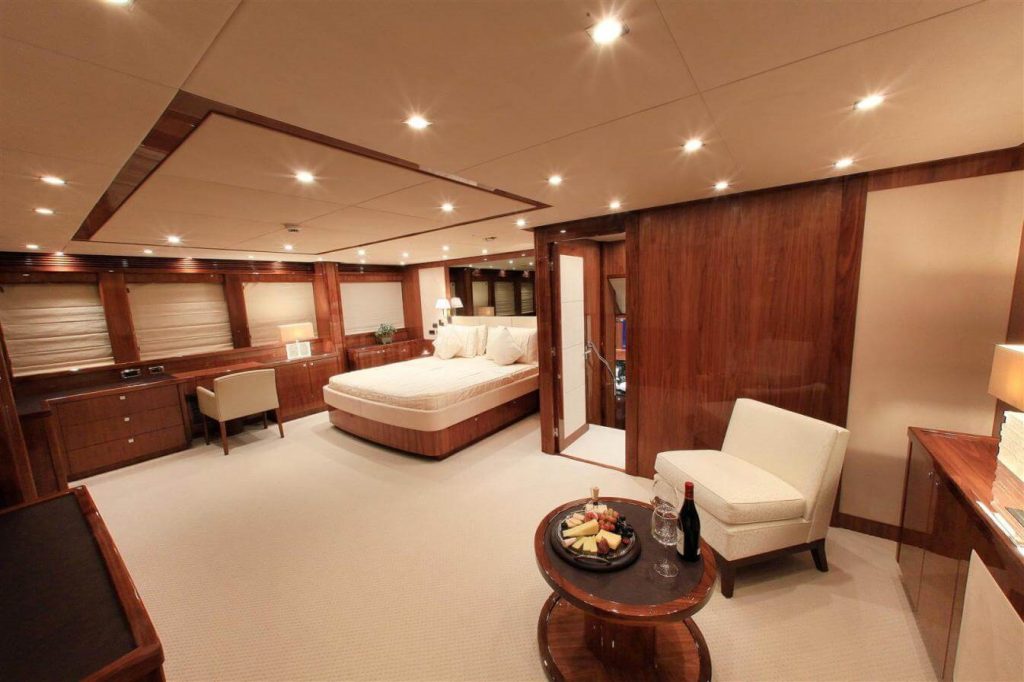 katariina i yacht charter master cabin overview