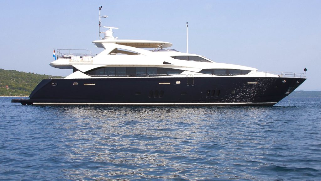 cassiopeia yacht charter side view