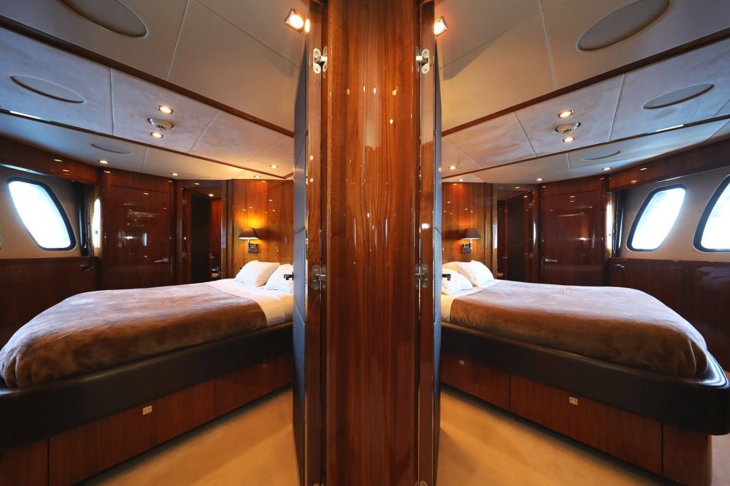 cassiopeia yacht charter two vip cabins