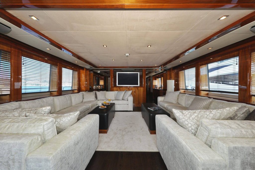 cassiopeia yacht charter refitted salon
