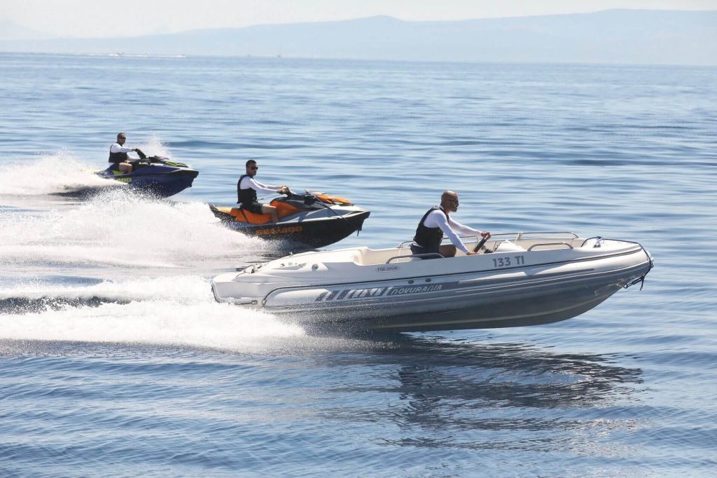 cassiopeia yacht charter tender & jet skis