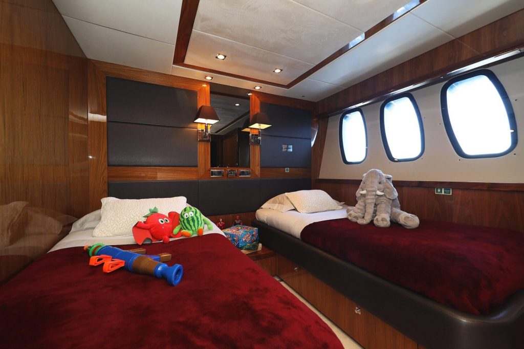 cassiopeia yacht charter twin cabin view
