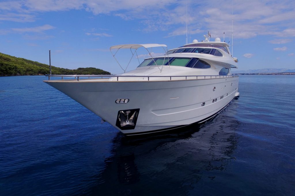 lady marcelle yacht charter bow view