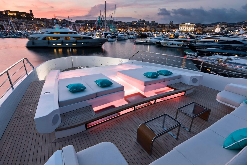sanctuary yacht charter foredeck lounge area