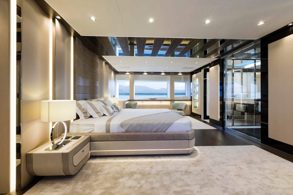 sanctuary yacht charter main deck master suite view