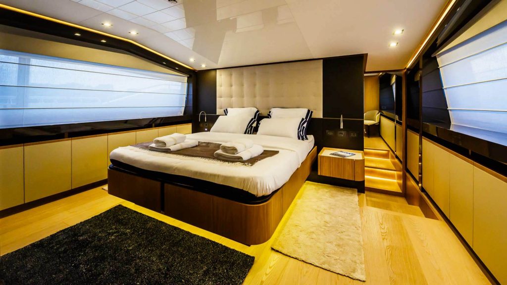 galactica yacht charter master cabin