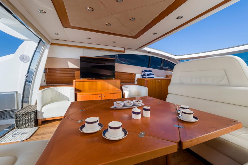 glorious yacht charter coffee table