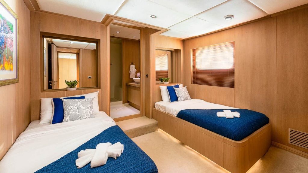grace yacht charter twin cabin