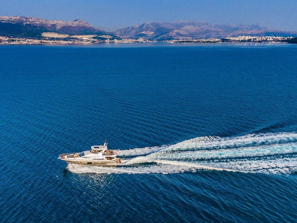 karat II yacht charter speeding in adriatic sea
