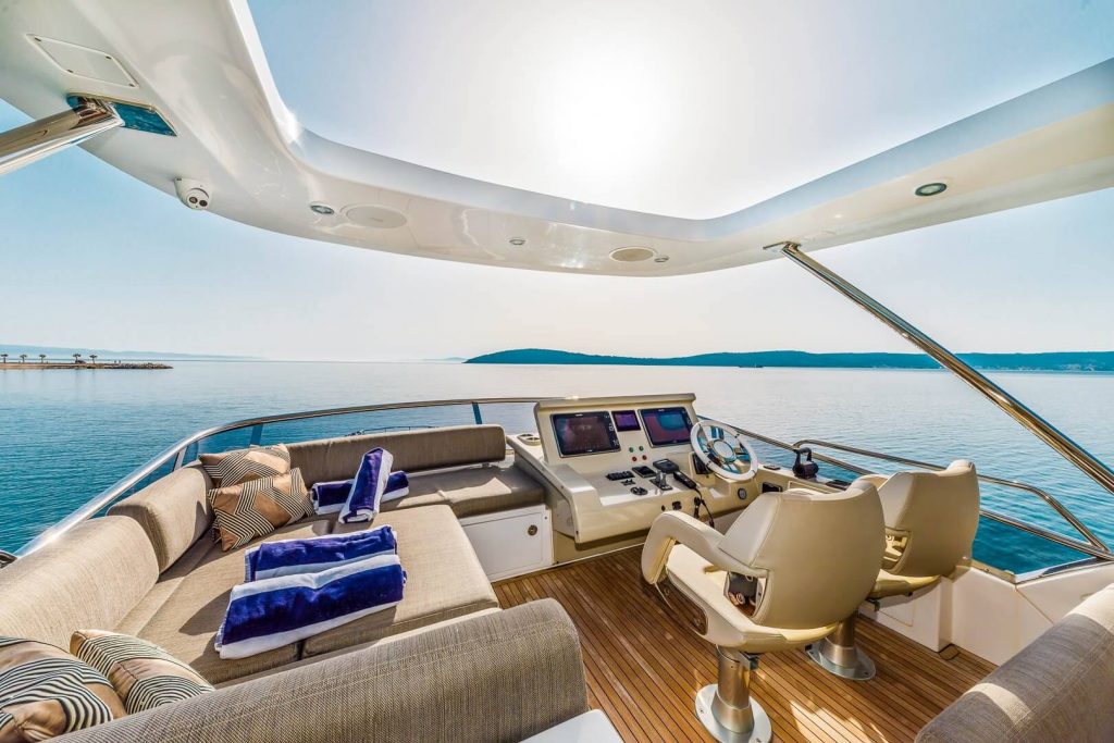 yacht outside cockpit