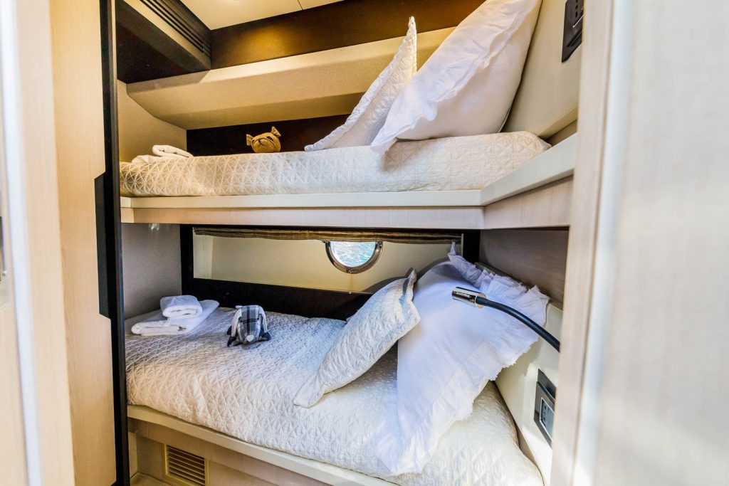 bunk bed on a yacht