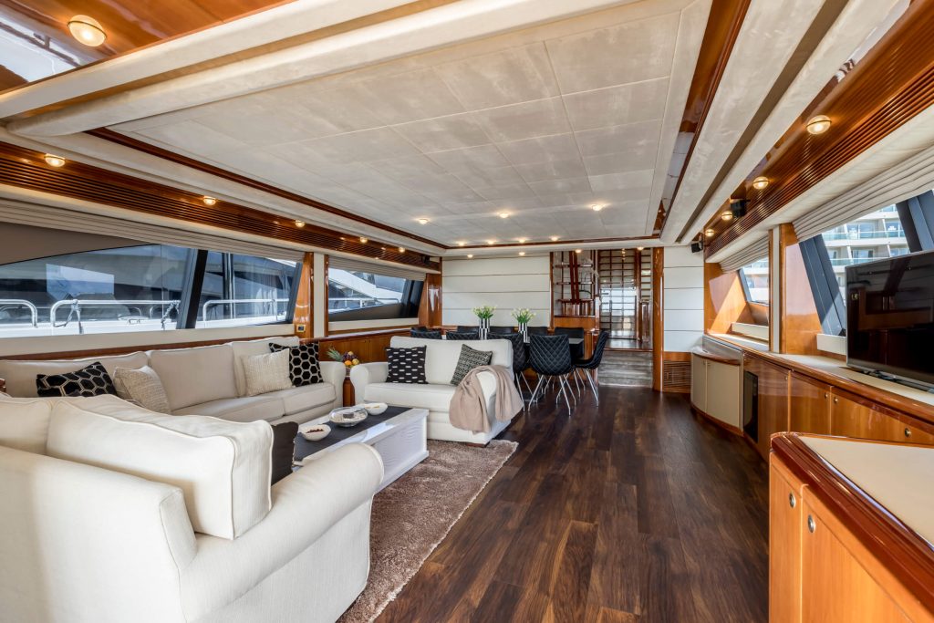 Miss katariina yacht charter salon view