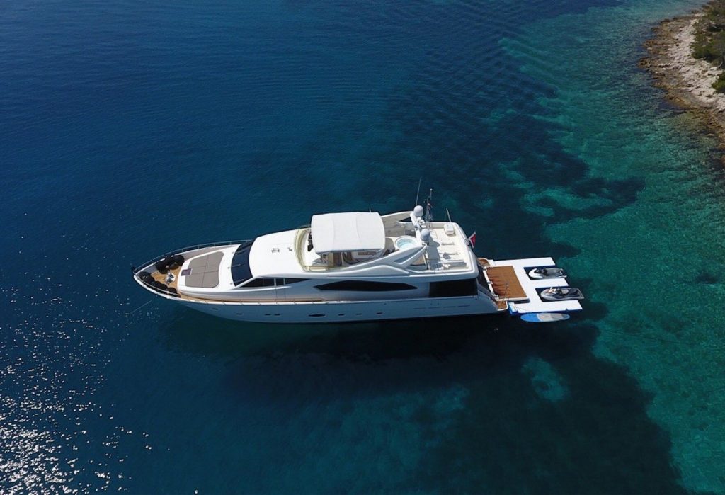 Miss katariina yacht charter view from above