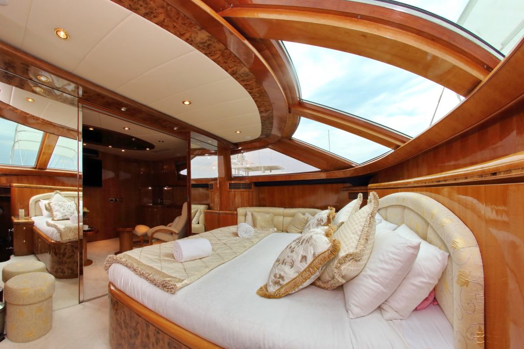 lady marcelle yacht charter bedroom