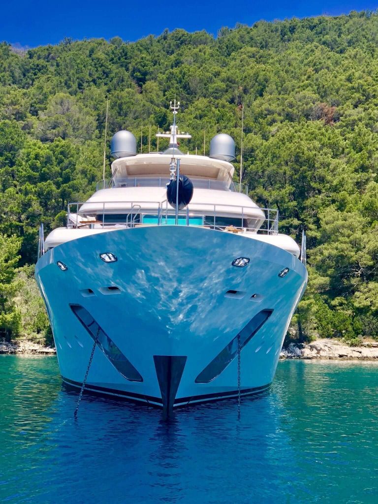 lady mrd yacht charter bow view