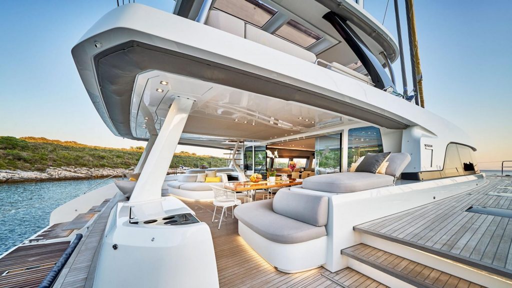 adriatic dragon catamaran yacht main deck view