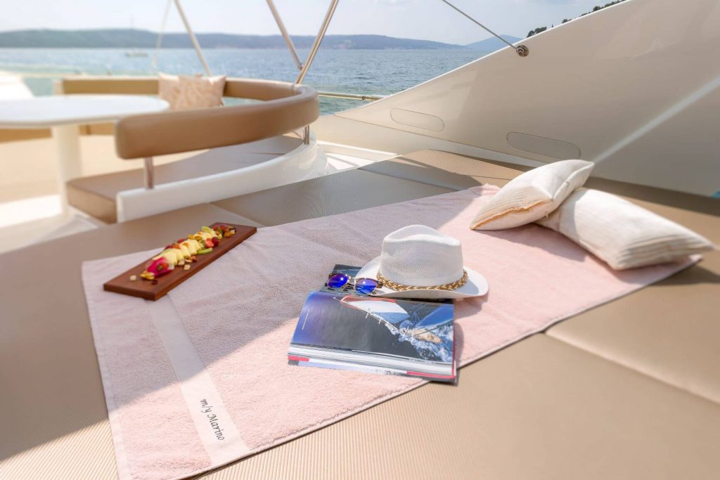marino yacht charter sunbathing space