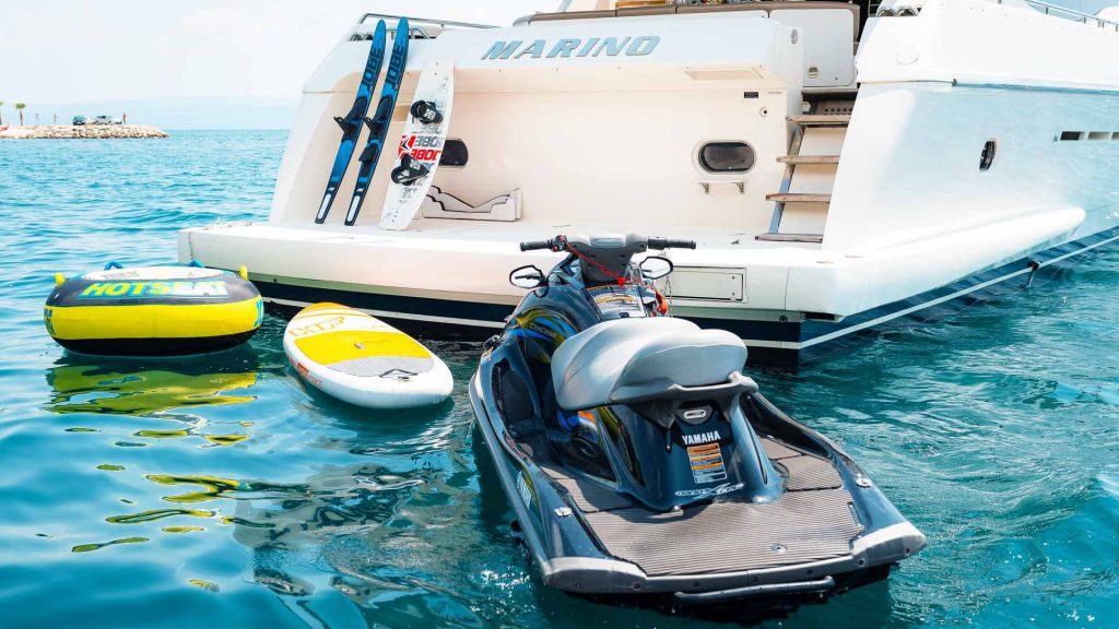 marino yacht charter water toys
