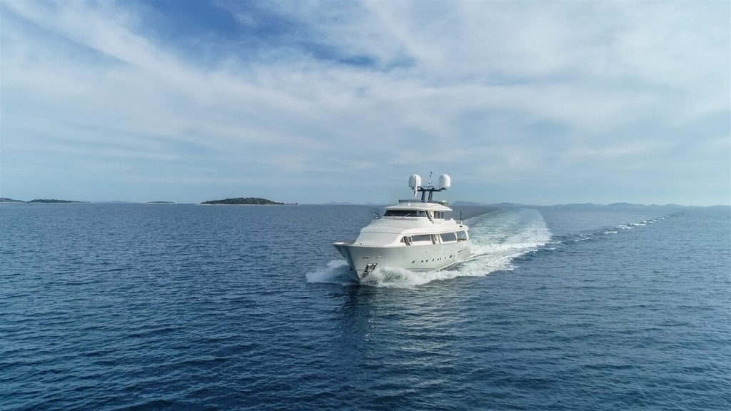 ena yacht charter cruising in the sea
