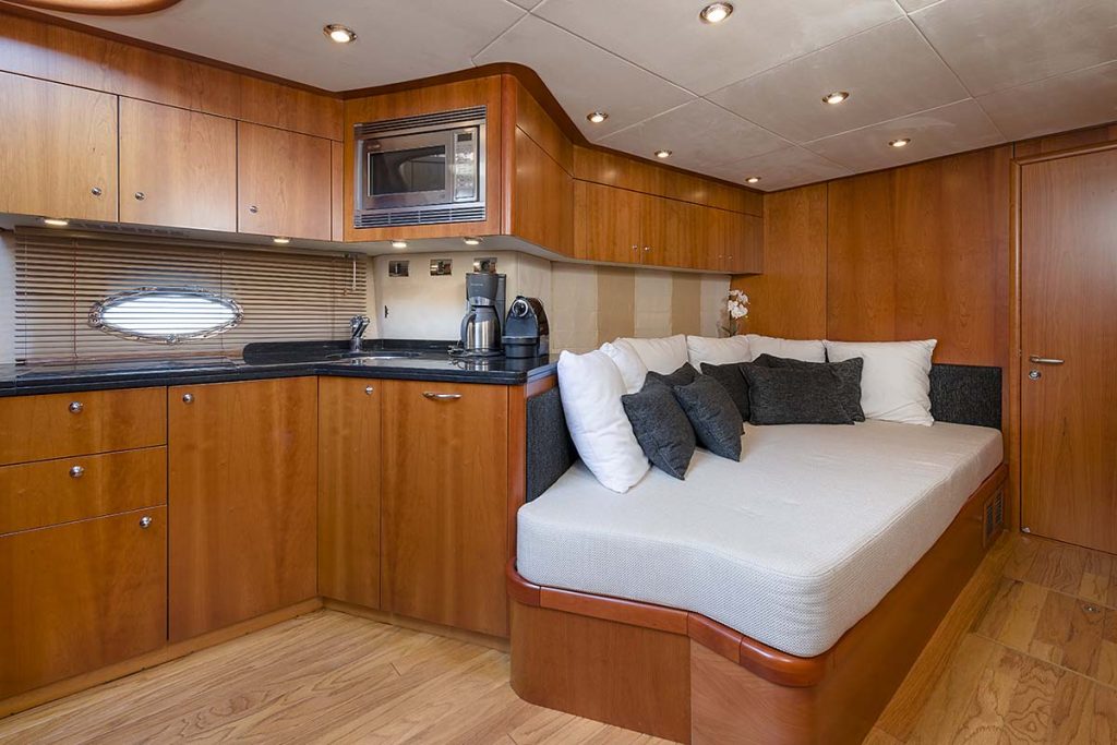 glorious yacht charter kitchen