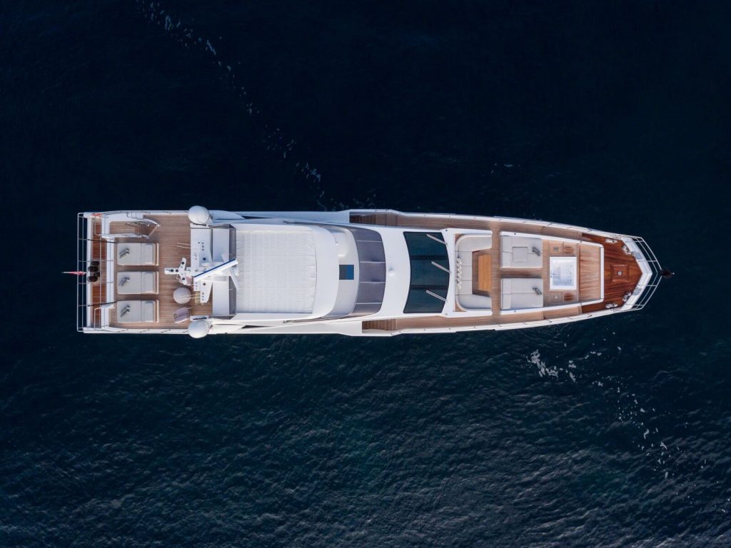 heed yacht charter view from above