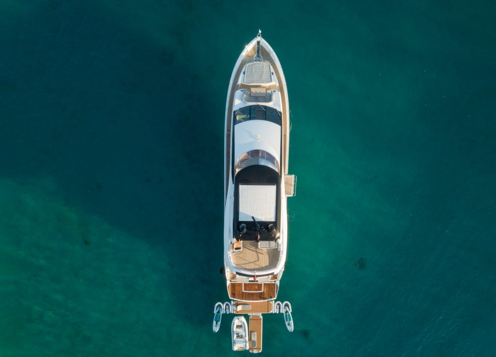 hunky dory yacht charter view from above