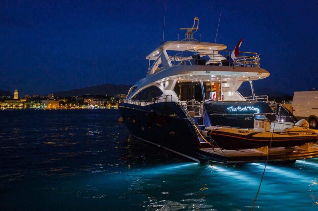 the best way yacht charter berthed in marina
